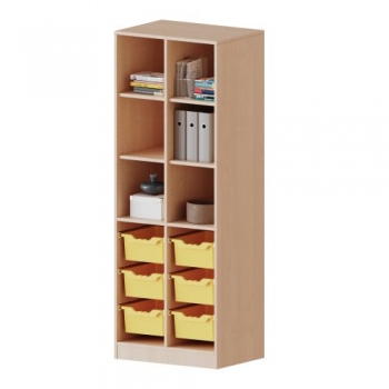 ErgoTray Regal, zweireihig, 5 Ordnerhöhen