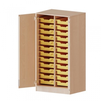 ErgoTray Schrank, zweireihig, 3,5 Ordnerhöhen