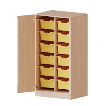 ErgoTray Schrank, zweireihig, 3,5 Ordnerhöhen