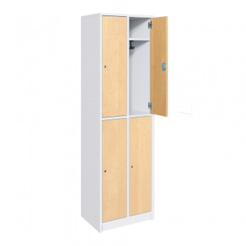 Spindschrank 2-reihig mit 4 Türen, B/H/T 66x190x50 cm