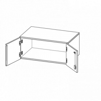 Aufsatzschrank, 1 Ordnerhöhe