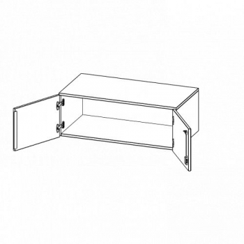 Aufsatzschrank, 1 Ordnerhöhe