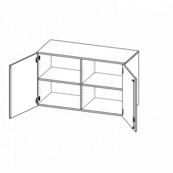 Aufsatzschrank, 2 Ordnerhöhen