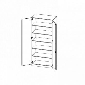 Schrank, 6 Ordnerhöhen