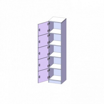 Schließfachschrank, 5 Ordnerhöhen