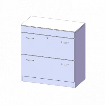 Hängeregisterschrank, 2 Ordnerhöhen