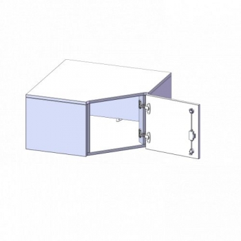 Innenecke Aufsatzschrank, 1 Ordnerhöhe