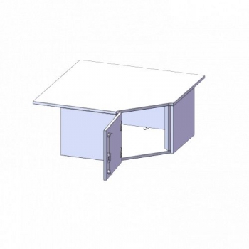 Innenecke Aufsatzschrank, 1 Ordnerhöhe