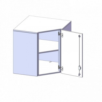 Innenecke Aufsatzschrank, 2 Ordnerhöhe
