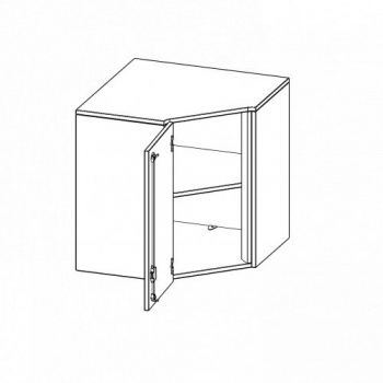 Innenecke Aufsatzschrank, 2 Ordnerhöhe