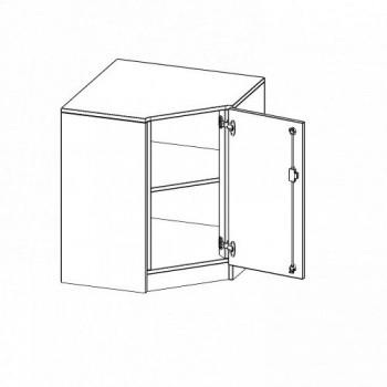 Innenecke als Schrank, 2 Ordnerhöhen