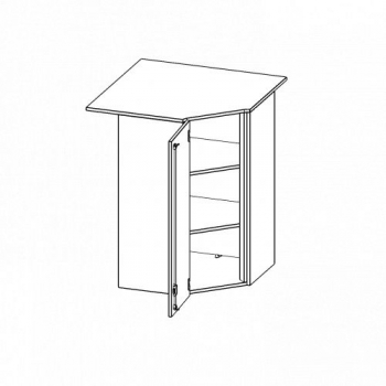 Innenecke als Schrank, 2 Ordnerhöhen