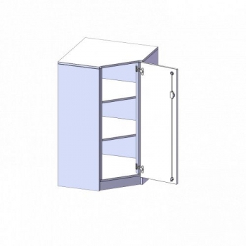 Innenecke als Schrank, 3 Ordnerhöhen