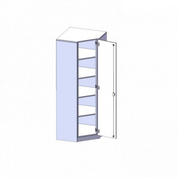 Innenecke als Schrank, 5 Ordnerhöhen