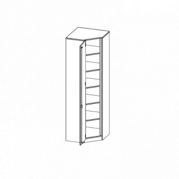 Innenecke als Schrank, 6 Ordnerhöhen