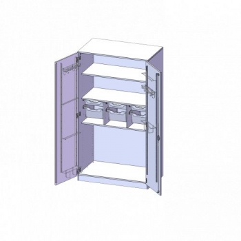 Musikschrank, 5 Ordnerhöhen