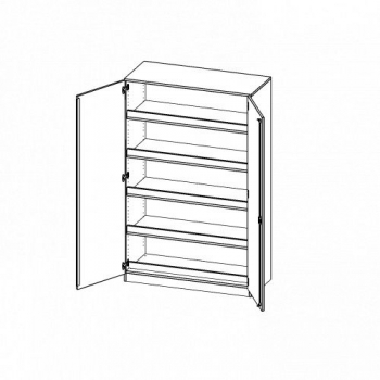 Ballschrank in 5 Ordnerhöhen