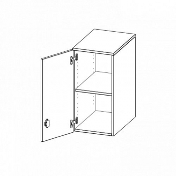 Aufsatzschrank für ErgoTray Serie, 2 Ordnerhöhen