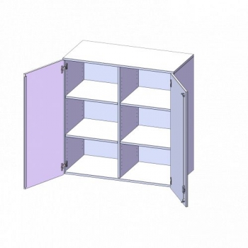 Aufsatzschrank für ErgoTray Serie, 3 Ordnerhöhe