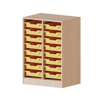 ErgoTray Regal, zweireihig, 2,5 Ordnerhöhen