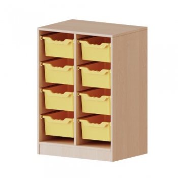 ErgoTray Regal, zweireihig, 2,5 Ordnerhöhen