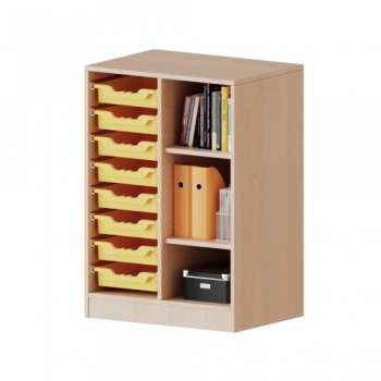 ErgoTray Regal, zweireihig, 2,5 Ordnerhöhen