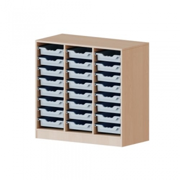 ErgoTray Regal, dreireihig, 2,5 Ordnerhöhen