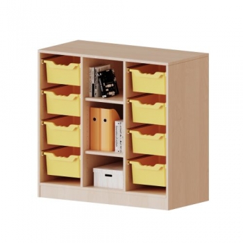 ErgoTray Regal, dreireihig, 2,5 Ordnerhöhen