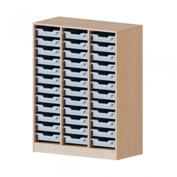 ErgoTray Regal, dreireihig, 3,5 Ordnerhöhen