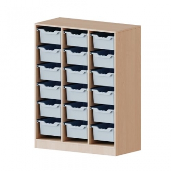 ErgoTray Regal, dreireihig, 3,5 Ordnerhöhen