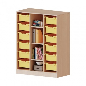 ErgoTray Regal, dreireihig, 3,5 Ordnerhöhen