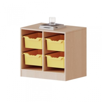 ErgoTray Regal, zweireihig, 1,5 Ordnerhöhen