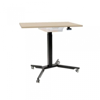 Sitz- / Steh Rechtecktisch mit Schublade und Melaminplatte