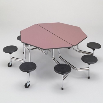 Klapptisch Octagon, 8 Sitze, Sitzhöhe 36 cm, Tischhöhe 66 cm