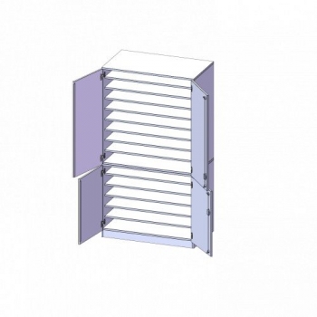 Bastelschrank 4-türiger Schrank, B/H/T: 104,5x190x65 cm