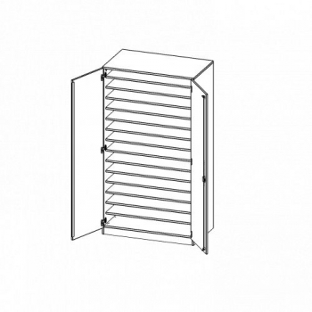 Bastelschrank 2-türiger Schrank, B/H/T: 104,5x190x65 cm
