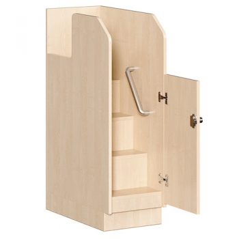 Wickelkommode mit Treppe und Waschbecken 179x113x71,5 cm