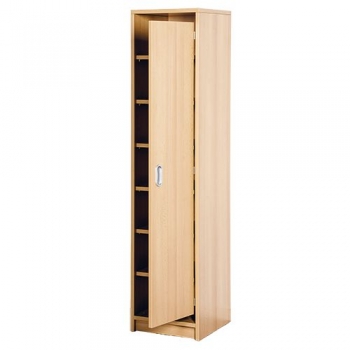 Garderobenbeistellregal BxHxT 36x158x40cm, 1 Tür re., 6 Böden