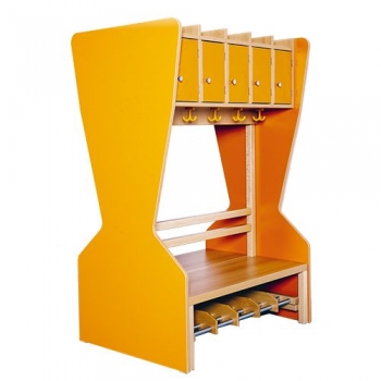 Garderoben-Seitenwange doppelt, HxT 130x76 cm