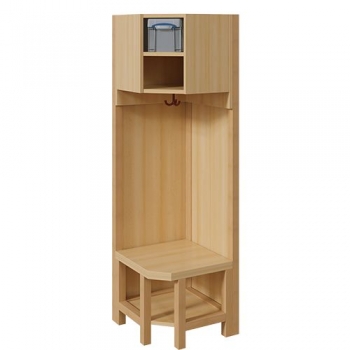 Innenecke BxHxT 47x26/158x47cm, dopp.Ablage m.Box, Paneel-RW