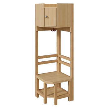 Innenecke BxHxT 47x26/158x47cm, Ablage mit Tür, Stütze