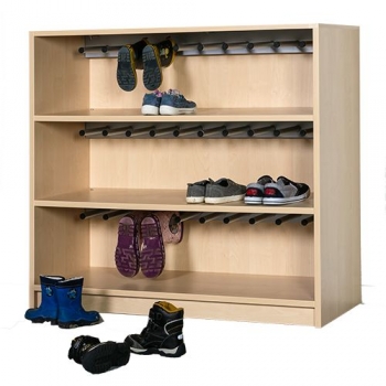 Stiefelregal für 15 Paar Stiefel BxHxT 100x95x40 cm
