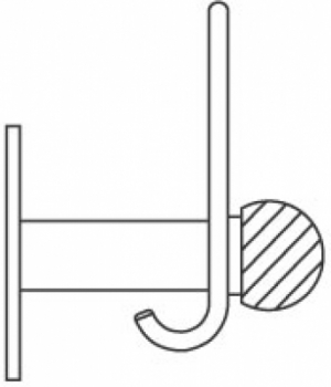 Wandgarderobe mit Buche Rundblende 100 cm