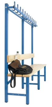 Sitzbank mit Garderobenleiste 133 cm