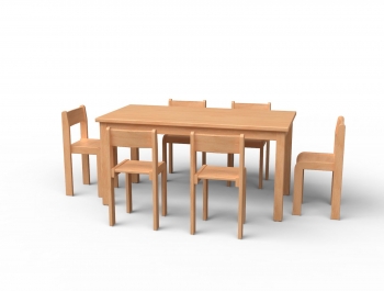Stuhl & Tisch-Set Nr. 5