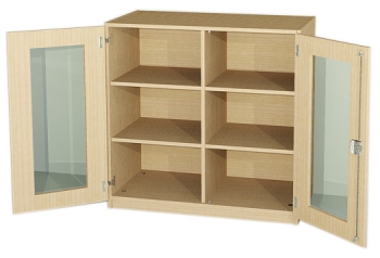 Unterschrank BxHxT 90 x 98 x 50 cm, Türen mit Glas