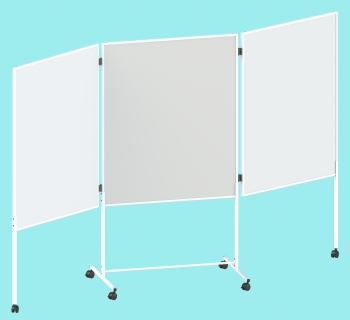 mobile Moderationswand Trio Whiteboard