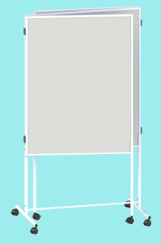Moderationswand Trio Stoff - Whiteboard, fahrbar