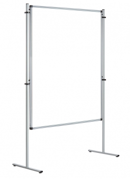 Präsentations-Tafel 120x100cm Whiteboard, mit Stativen