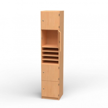 Lehrerfachschrank, BxHxT 40x190x40 cm
